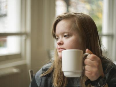 Young woman with Down syndrome