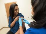 Bandaid after flu vaccination