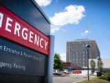 Emergency department sign at hospital