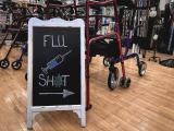 Flu shot sign