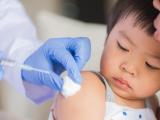 Young child being vaccinated