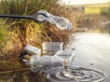 Plastic in river water