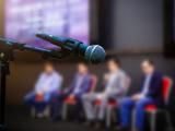 panel and microphone