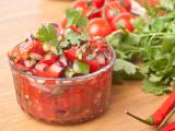 Salsa with cilantro