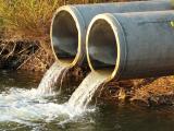 Sewage discharging into river
