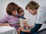 Toddler thigh vaccination