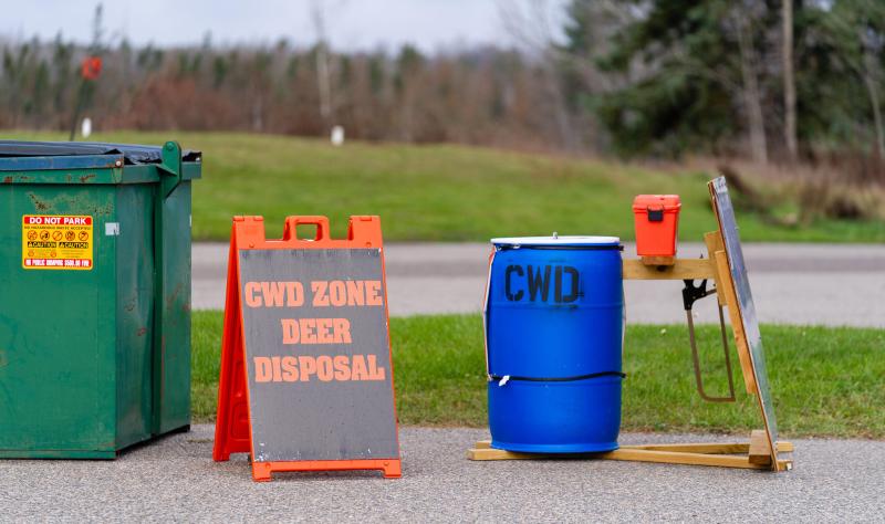CWD zone deer disposal site