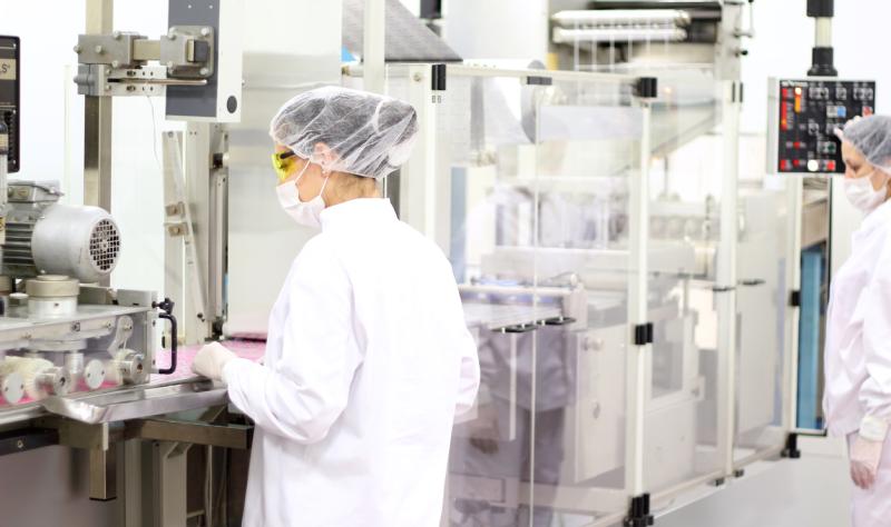 Women working in drug factory