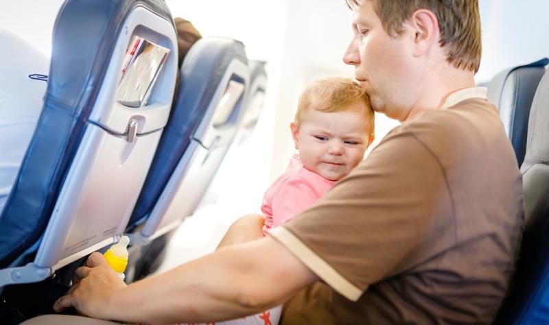 baby on a plane