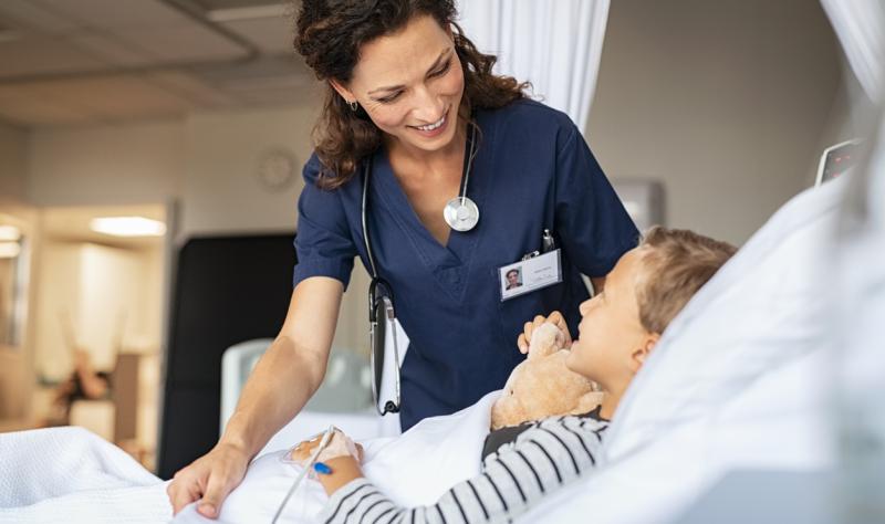 nurse and child