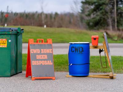 CWD zone deer disposal site