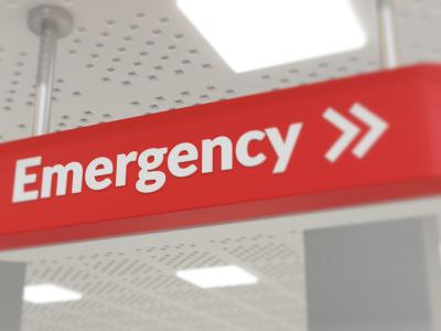 Emergency room sign