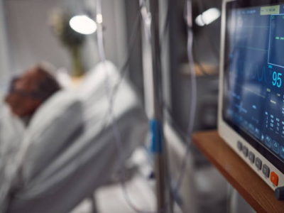 Patient in intensive care unit