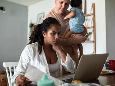 Couple worried about money
