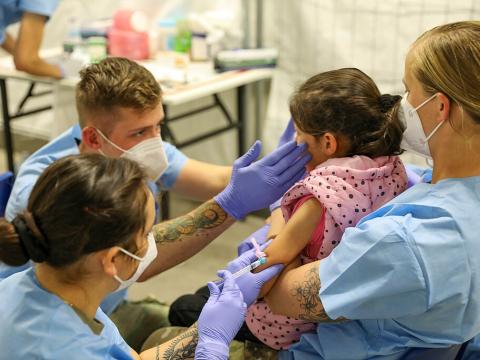 Measles vaccination