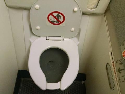 Airplane toilet