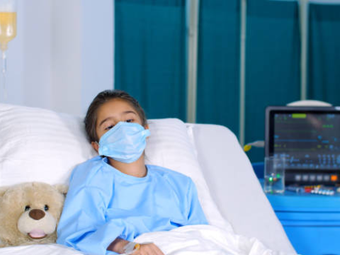 Brazilian boy in hospital