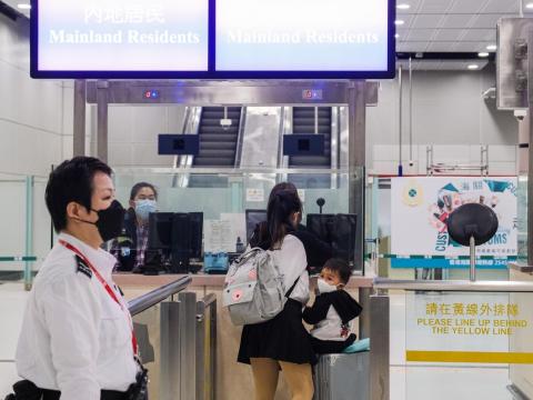 China Hong Kong airport masking