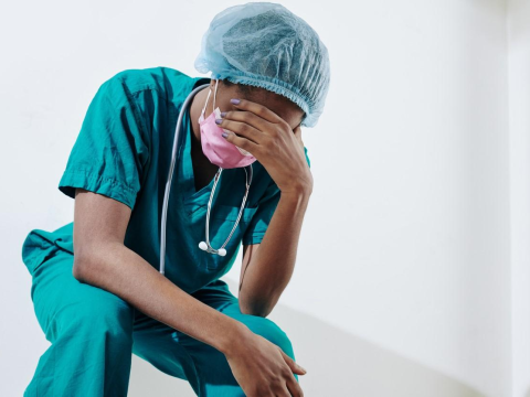 Distressed healthcare worker