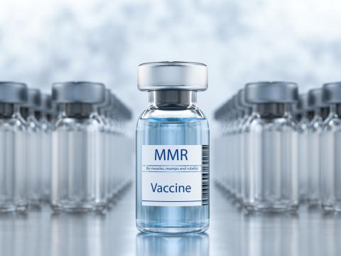MMR vaccine vials