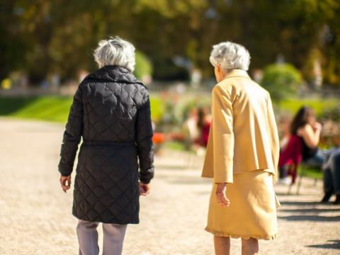 Older women walking