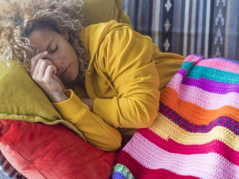 sleeping woman