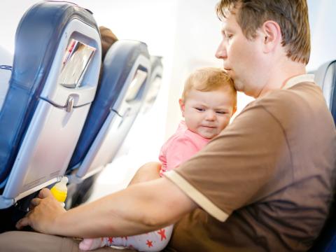 baby on a plane