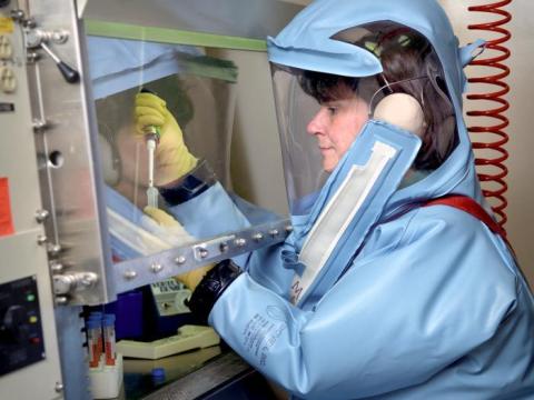Biosafety worker