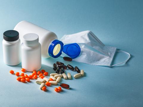 pills and mask