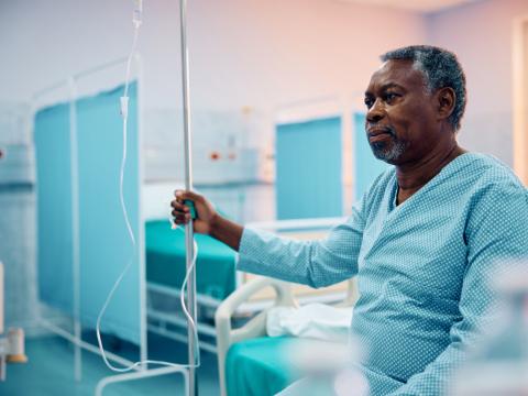 Black hospital patient