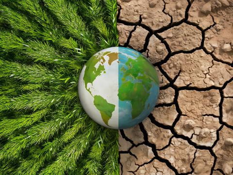 Climate change illustration