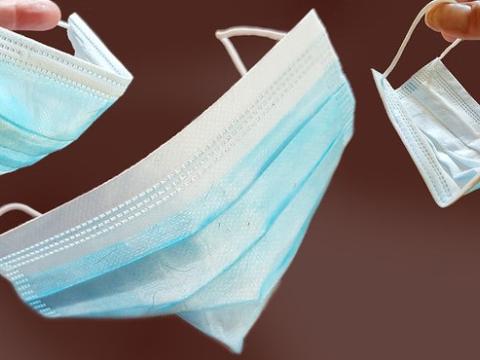 Three surgical masks