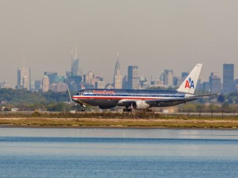 Airplane at JFK Airport