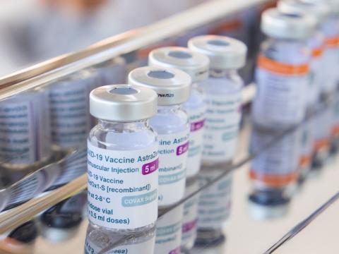 AstraZeneca COVID vaccine vials