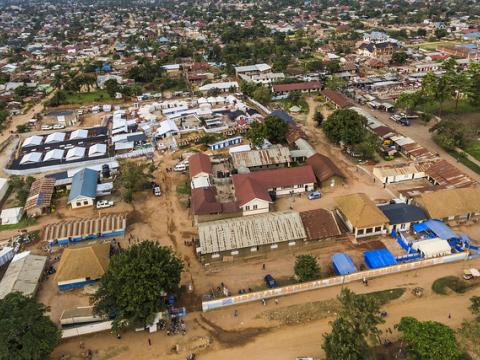 Aerial view of Beni, DR Congo