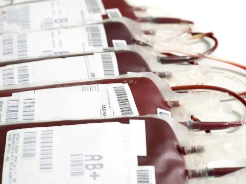 Blood transfusion bags