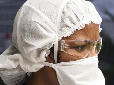 Healthcare worker in Brazil
