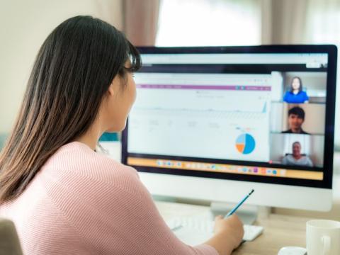 Business video conference