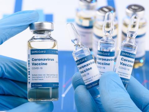 COVID vaccine vials