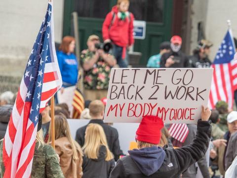 COVID-19 protest in Ohio