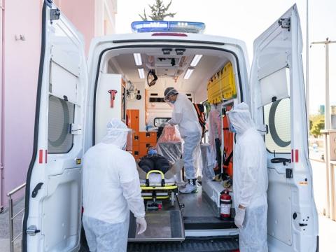 COVID-19 ambulance crew