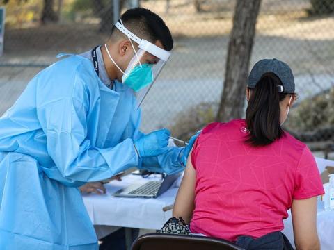 COVID-19 healthcare worker vaccination