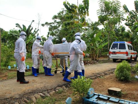 COVID burial in Indonesia