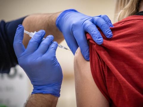 COVID-19 vaccine in arm