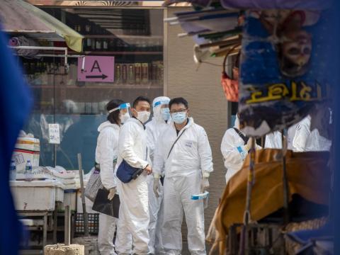 Hong Kong healthcare workers battling COVID-19
