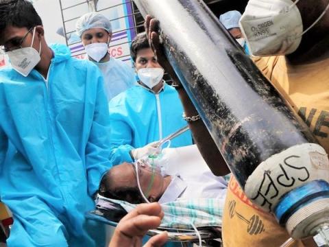 COVID-19 response team in India