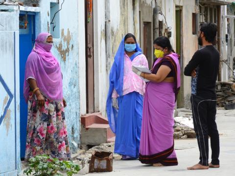 Door-to-door COVID-19 survey in India