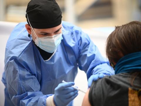 COVID vaccination clinic
