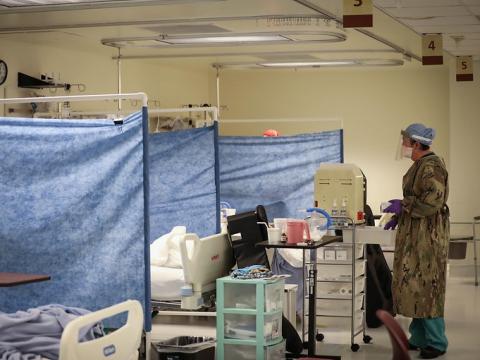 Multiple-bed COVID ward