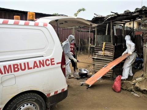 Ebola ambulance team